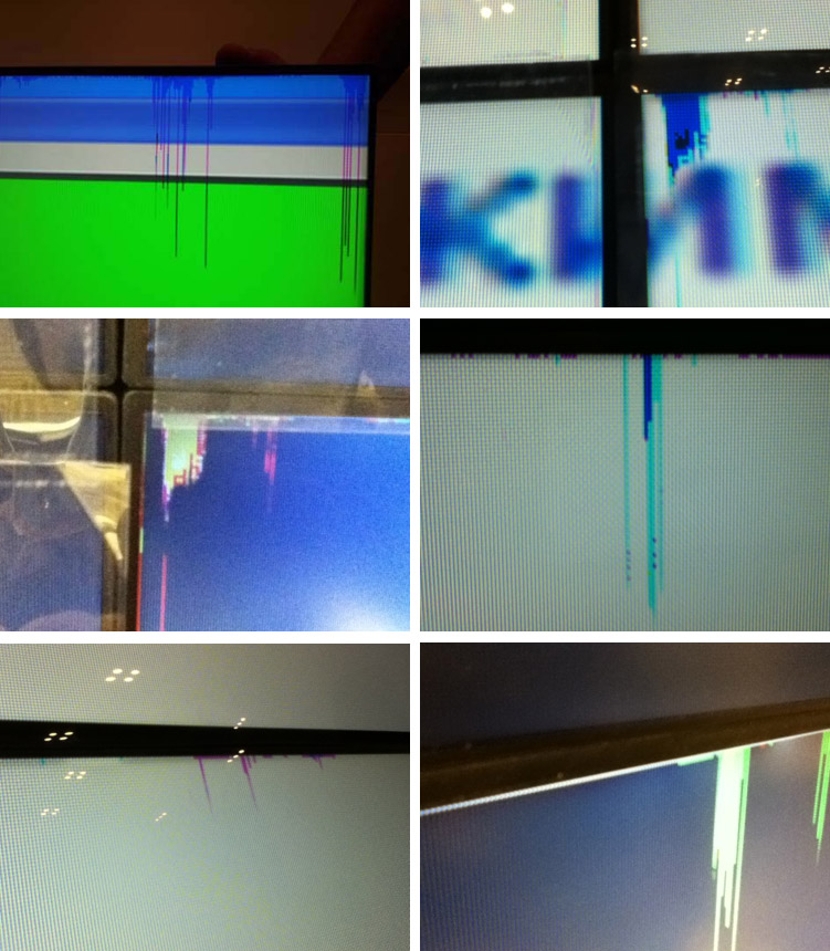 Разбитая LCD матрица